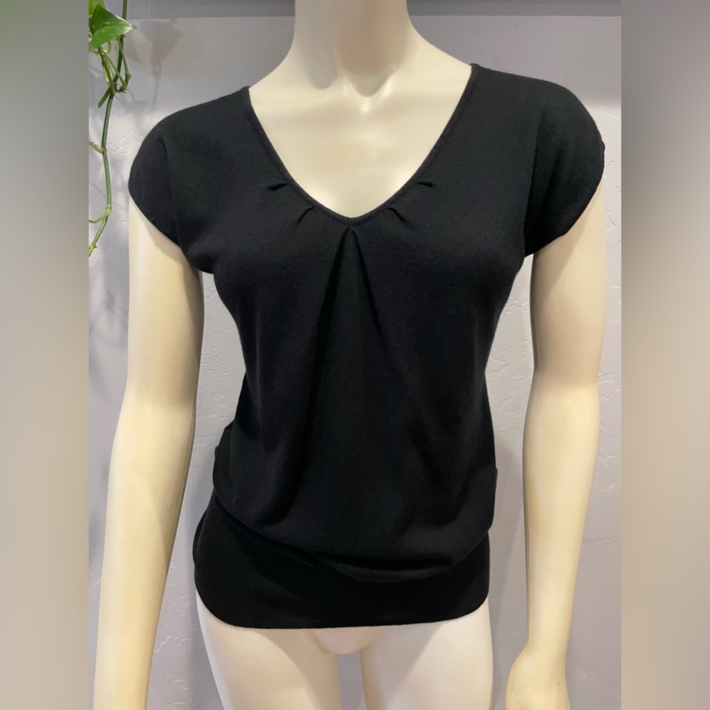 Banana republic cotton/silk/cashmere blend Black Women's Top size XS